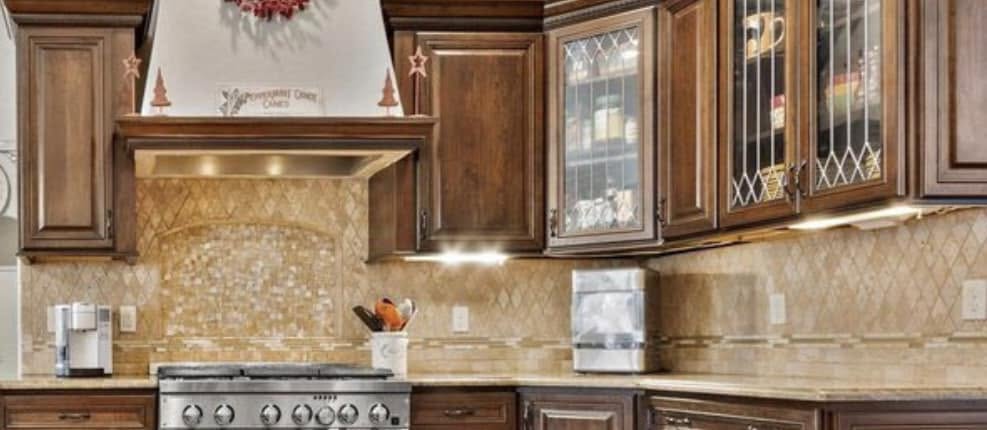 Before: original backsplash